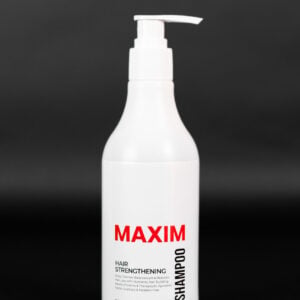 Maxim Hair Strengthening Shampoo: Sulfate & Paraben-Free. Cleanses scalp, reduces hair loss. For hair restoration support.